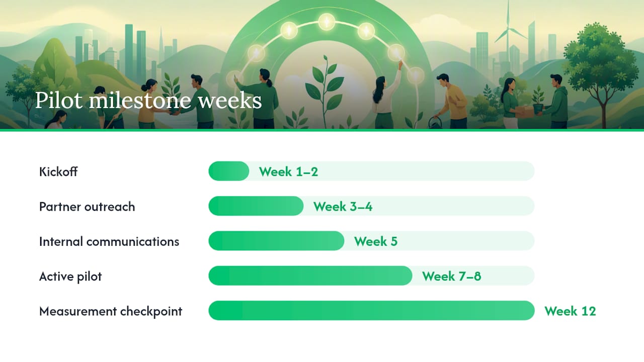 How to Design and Launch a CSR Pilot Program — overview diagram