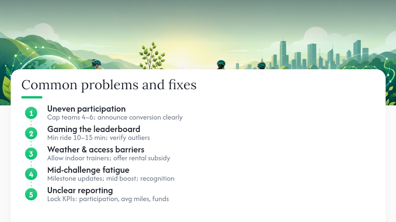 Common Problems That Derail Cycling Events and How to Fix Them — overview diagram