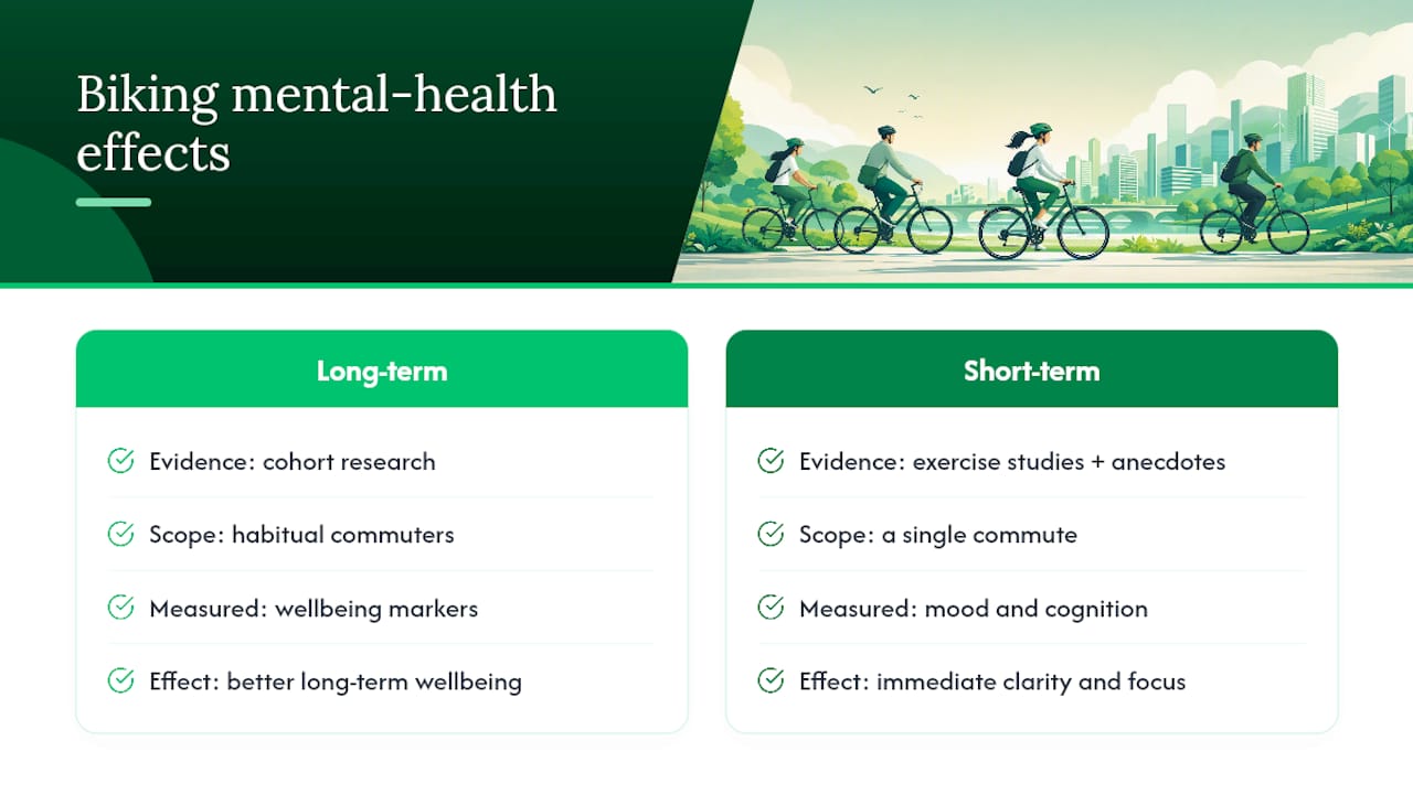 Can Biking to Work Improve Your Mental Health? — overview diagram