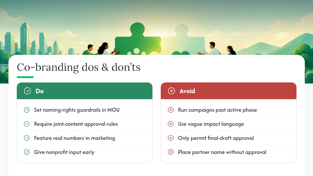 How Should Co-Branding and Joint Marketing Work? — overview diagram