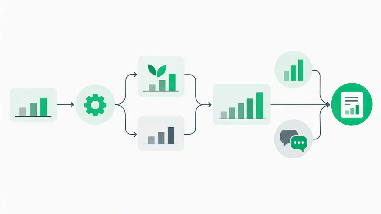 Illustrated stages of a wellness evaluation plan