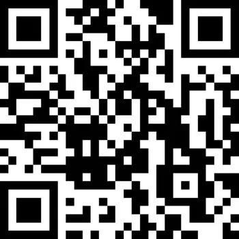 Black and white square QR code graphic for scanning with a phone camera